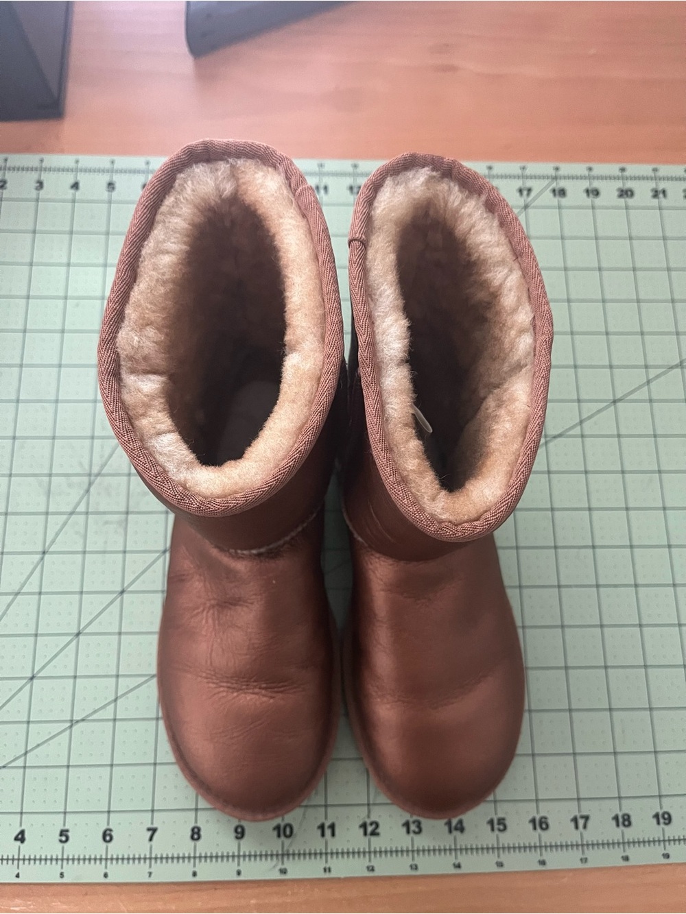 UGG Australia Classic Short Metallic Boots